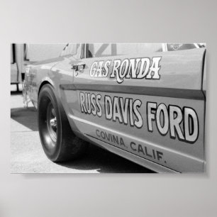 Poster Glissage vintage - Gaz