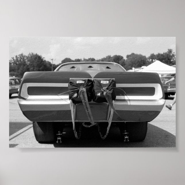 Poster Glisser vintage - Chargeur amusant (Devant)