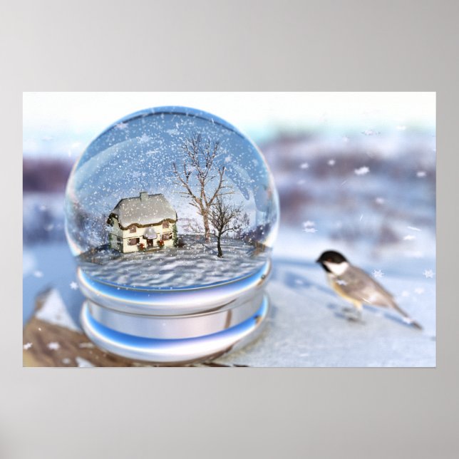 Poster Globe de neige (Devant)