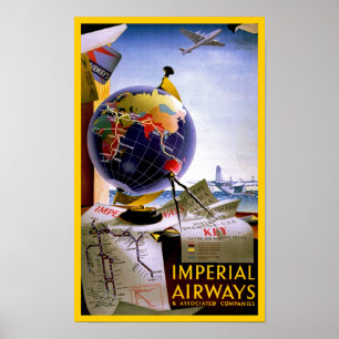 Poster Globe d'Imperial Airways