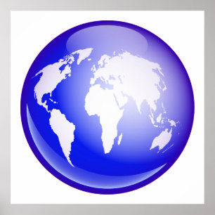 Poster Globe du monde