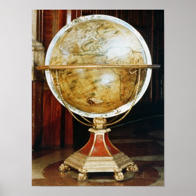 Poster globe terrestre, 1688 (Devant)