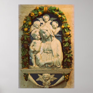 Poster gloire à jésus et marie