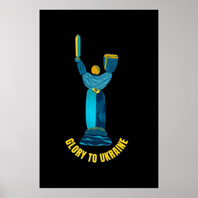 Poster Gloire À L'Ukraine Monument De La Mère Patrie (Devant)