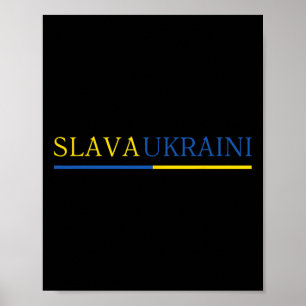 Poster Gloire à l'Ukraine Slava Ukraini 2