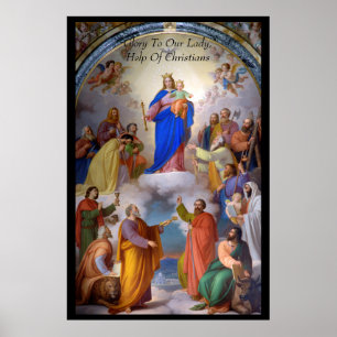 Poster Gloire à Notre-Dame, aide des chrétiens