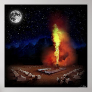Poster Gloire de Shekinah de Dieu