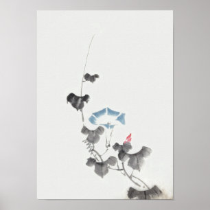 Poster Gloire du matin Hokusai Art japonais