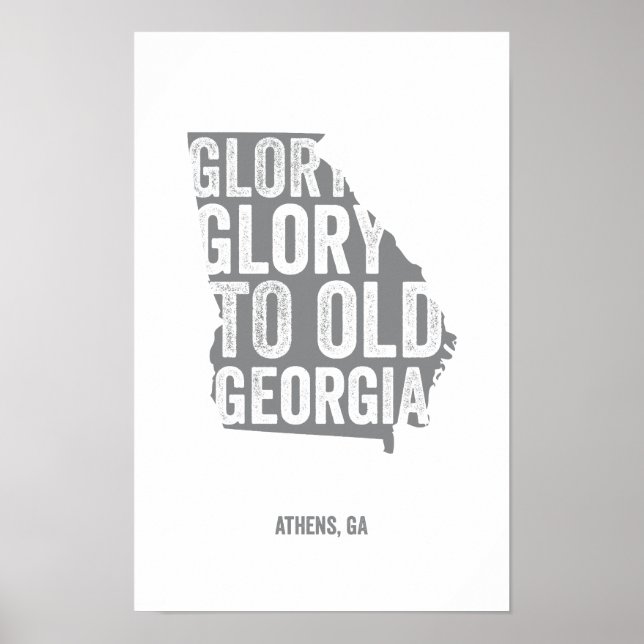 Poster Gloire (Gris) (Devant)