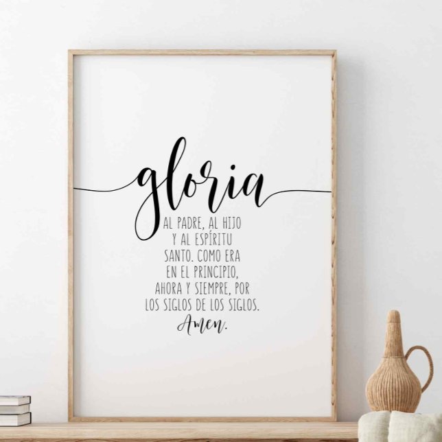 Poster Gloria Al Padre, Al Hijo Y Al Espíritu Santo (Créateur téléchargé)