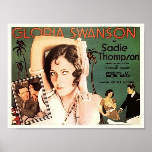 Poster Gloria Swanson dans "Sadie Thompson" (Devant)