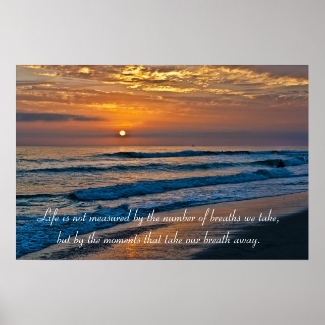 Poster Glorieux Californie Pacifique coucher de soleil (Devant)