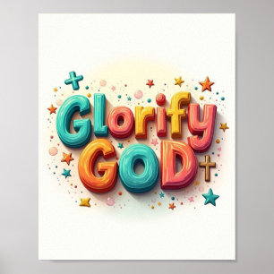 Poster Glorifier Dieu