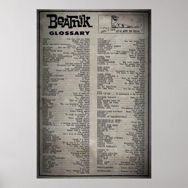 Poster Glossaire de Beatnik (poster) (Devant)