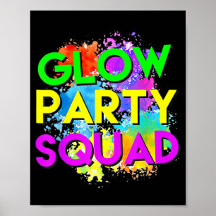Poster Glow Party Squad Halloween Costume Pour Femmes Hom