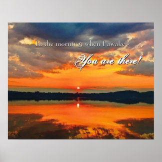 Poster Glowing Morning Clouds Prayer