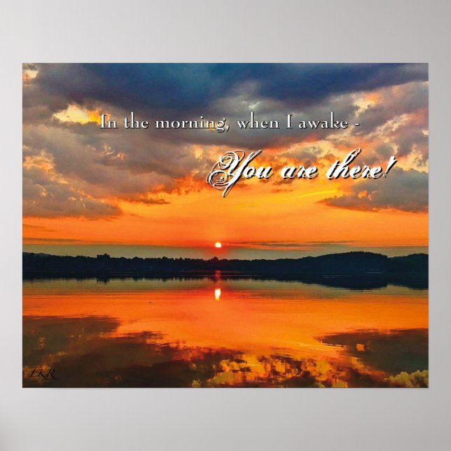 Poster Glowing Morning Clouds Prayer (Devant)