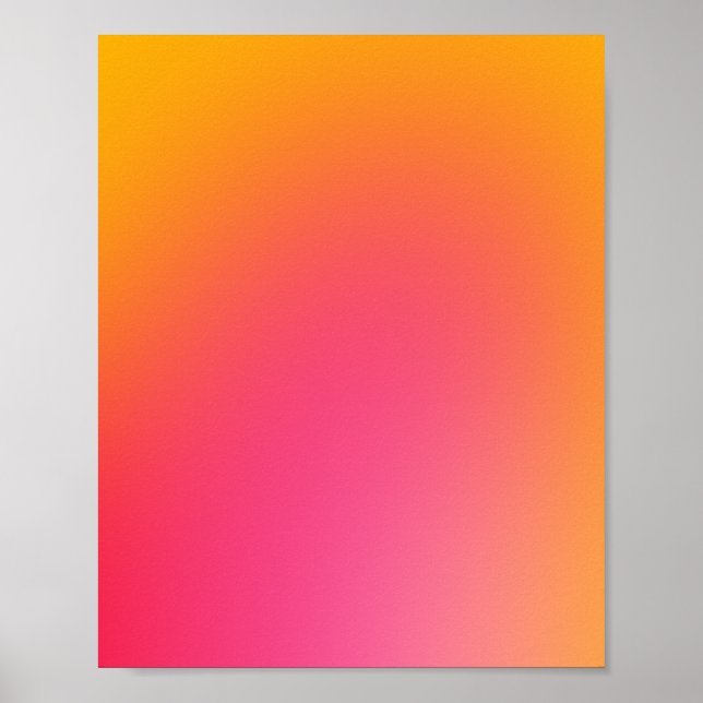 Poster Glume Orange Et Rose (Devant)