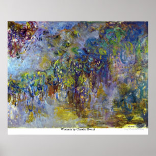 Poster Glycines par Claude Monet