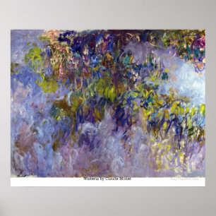 Poster Glycines par Claude Monet
