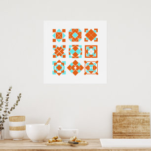 Poster Glyphes cubes