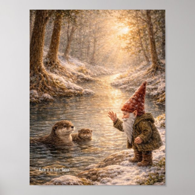 Poster Gnome and Otter (Devant)