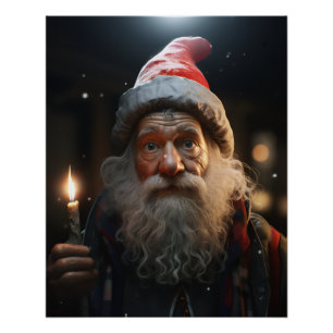 Poster Gnome de Noël surpris
