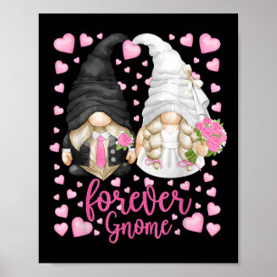 Poster Gnome drôle pour toujours - Mariée unique Mariage 