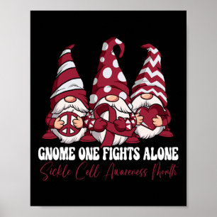 Poster Gnome One combat seul Mois de sensibilisation aux 