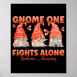 Poster Gnome One lutte seule contre la leucémie orange