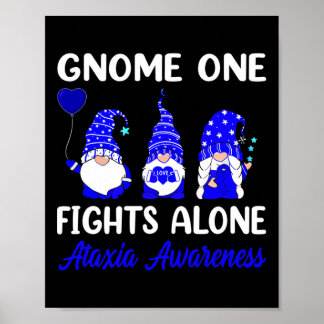 Poster Gnome One se bat seul Ruban Bleu Sensibilisation à