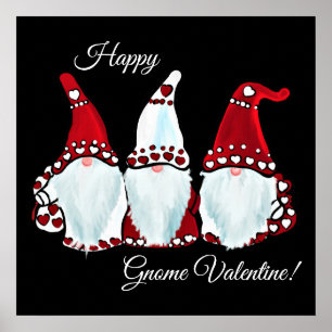 Poster Gnome Saint-Valentin