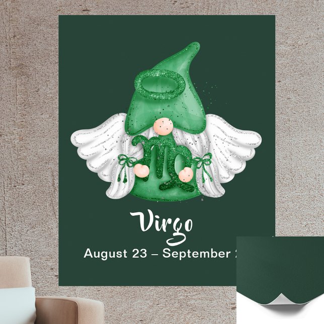 Poster Gnome Virgo Astrologie Signal Angel 40" x 50" Post (Gnome Virgo Astrology Sign Angel 40" x 50" Poster)