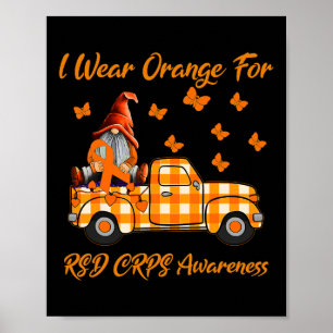 Poster Gnomes Je Porte Orange Pour La Sensibilisation Des