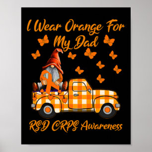 Poster Gnomes Je Porte Orange Pour Mon Papa Rsd Crps Sens