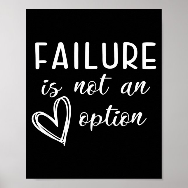 Poster Go Red - Failure Is Not An Option  (Devant)