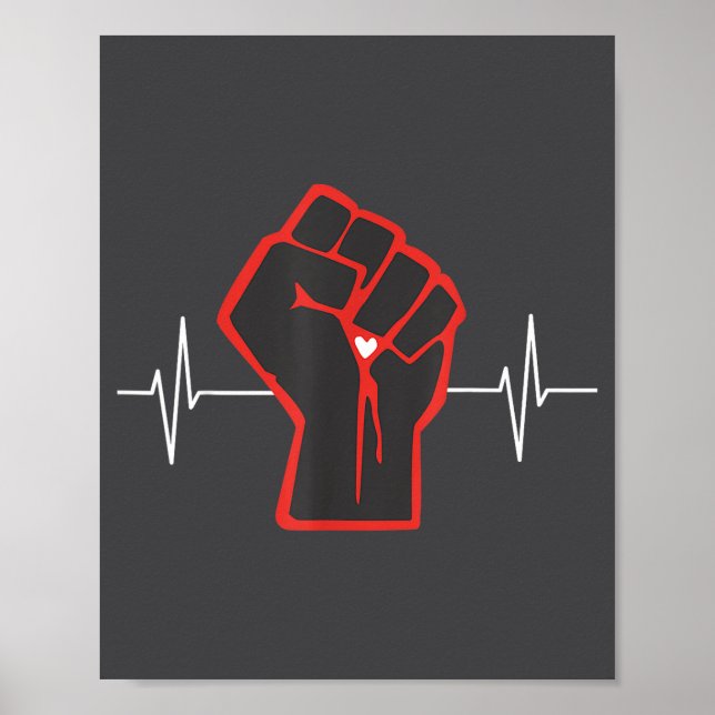 Poster Go Red Heart Disease Awareness Month  (Devant)