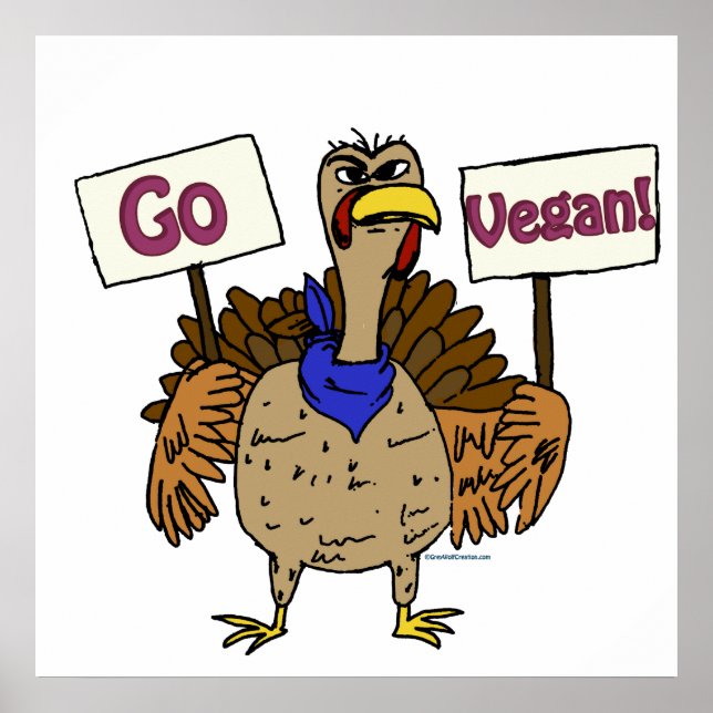 Poster Go Vegan - Parler de Turquie (Devant)