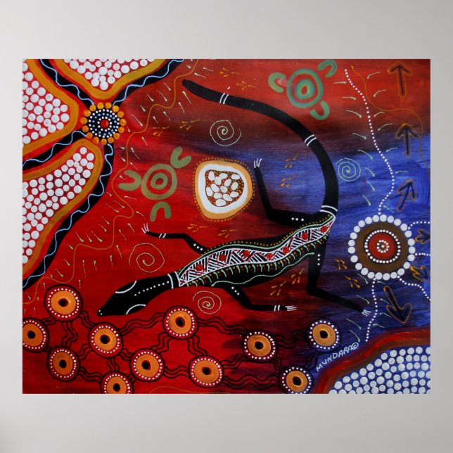 Poster Goanna Dreaming (Devant)