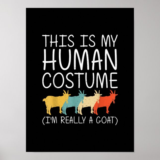 Poster Goat Halloween (Devant)