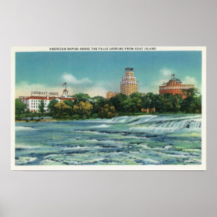 Poster Goat Island Vue sur les rapides américains