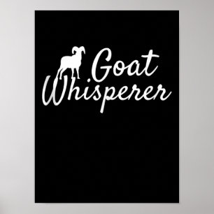 Poster Goat Whisperer Cute Goat Lover Farm Animal Farming