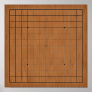 Poster Goban 13x13 pour plateau de jeu do-it-yourself per