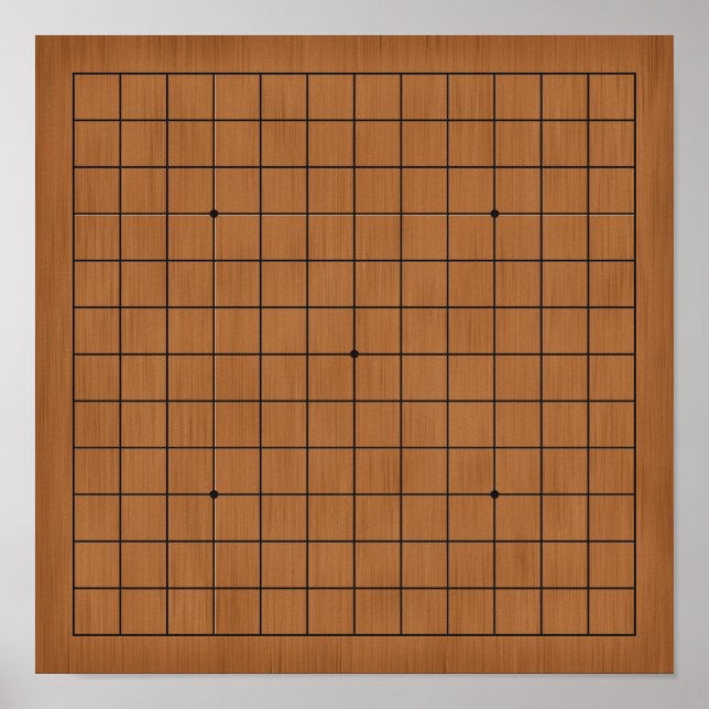 Poster Goban 13x13 pour plateau de jeu do-it-yourself per (Devant)