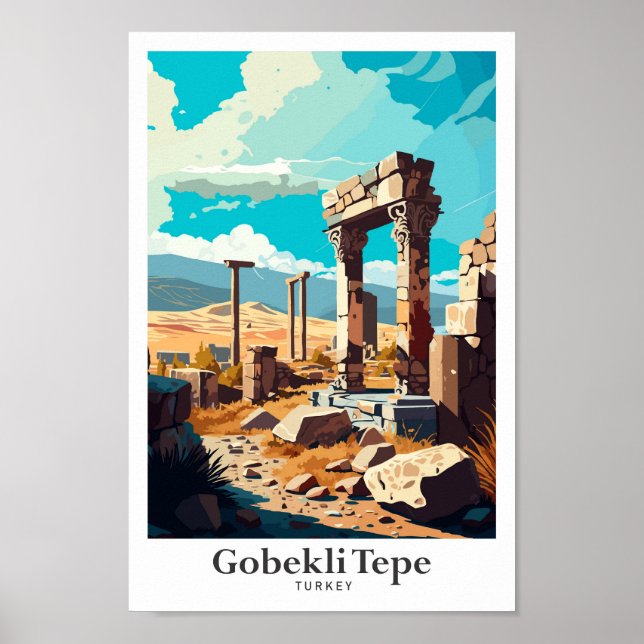 Poster Gobekli Tepe Sanliurfa Turquie Voyage (Devant)