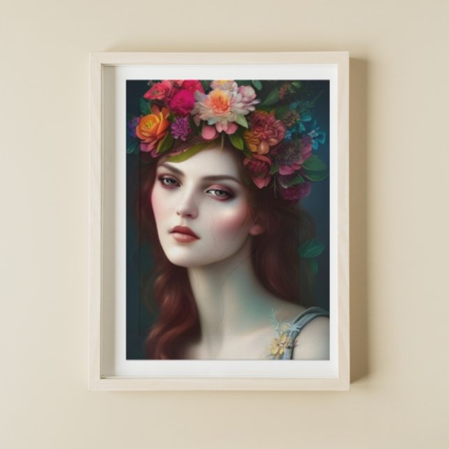 Poster Goddess of Love Stunning Flower Portrait (Créateur téléchargé)