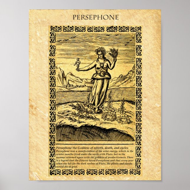 POSTER GODDESS PERSEPHONE (Devant)