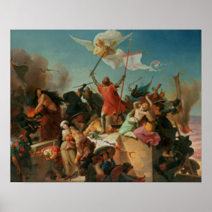 Poster Godfrey de Bouillon, Croisés français