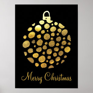 Poster Gold bauble
