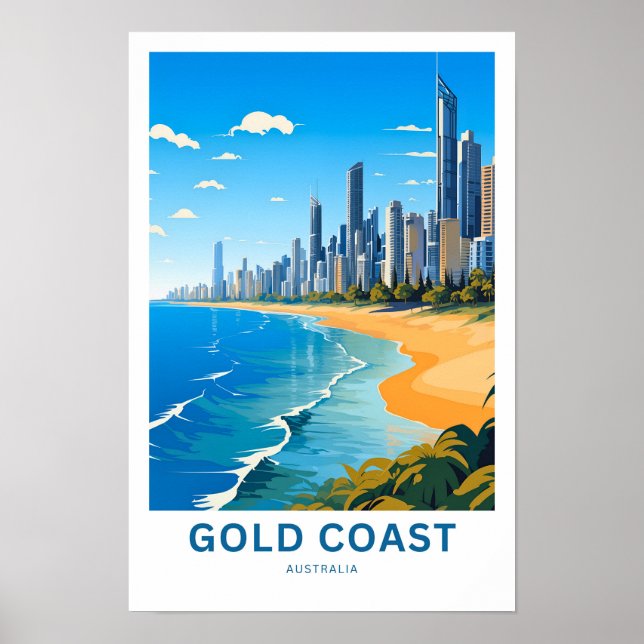 Poster Gold Coast Australia (Devant)